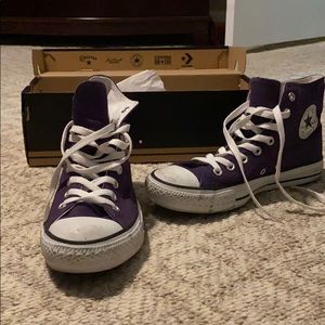 Purple High Top Chuck Taylor Converse
